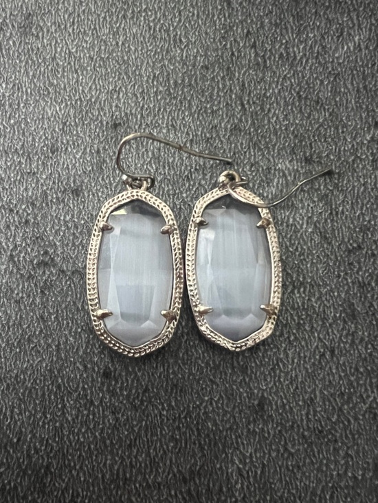 Kendra Scott Jewelry - Kendra Scott Light Gray Faceted Oval Drop Earrings